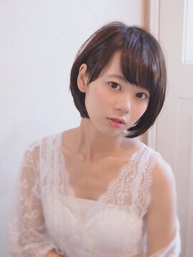 ハウスアンドヘアーワークス(House&Hair works) 前髪長め大人小顔ショート30代40代50代　藤沢