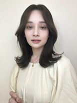 バイオレットジェム(Violet`jem)&nbsp;大人可愛いくびれミディレイヤーカット/ショコラブラウン