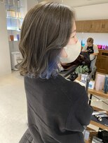 ネイロ 錦糸町(NeiRo)&nbsp;外ハネボブインナーカラーブルーくびれヘア