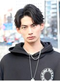 ソフトツイストパーマセンターパートアップバングショート
