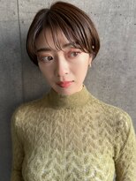 マルツ 銀座(maltu)&nbsp;耳かけマッシュショート似合わせショートことりベージュ銀座