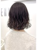 コテ巻き風パーマボブパーマデジタルパーマミディアムパーマ