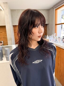 トゥコ(tuco) 秋カラー　パーマ　ミディアムパーマ　レイヤー　前髪