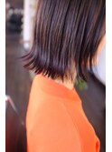 ストレートアイロンで作る外ハネバブ