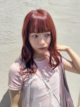 ラペルグリーン(Lapel green) Cherry red