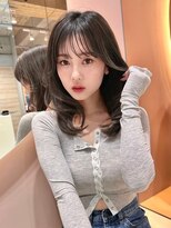 グロー オオミヤ アネックス 大宮(GLROW OMIYA ANNEX)&nbsp;ウェーブミディアム×縮毛矯正顔周りレイヤーカット[大宮]