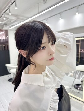 ラルム 新宿(LARME SHINJUKU) 韓国前髪顔周り×くびれヘア【新宿/髪質改善】おくれ毛.小顔ヘア