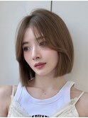 タッセルボブ韓国ボブ髪質改善切りっぱなしボブ似合わせカット