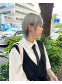 ウルフショート/インナーカラー/ブルー