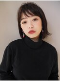 【morio札幌】札幌ボブ　大人かわいい黒髪外ハネ