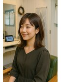 ナチュラル可愛い鎖骨ミディアム