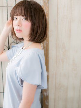 シェイプスサロン ハナレ 辻堂美容室(Shapes salon HANARE) 辻堂/髪質改善/ナチュラルブラウン♪タンバルモリボブf
