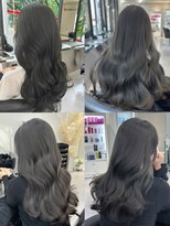 アルドーレフィエロ シンサイバシ(Ardore fiero shinsaibashi)&nbsp;黒じゃない！ブリーチなし暗髪グレーカラー☆20代30代40代