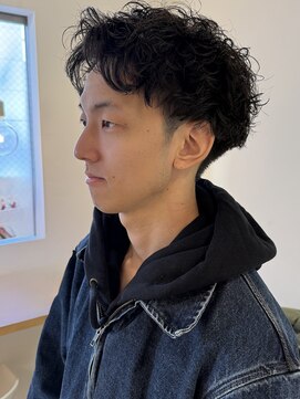 アンプ(amp) メンズショートシャドウパーマ