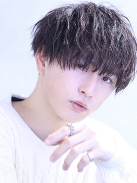 コンフィデンス 新宿3rd(confidence) 色気ヘアマッシュパーマ韓流ミディアムヘアツーブロック刈り上げ