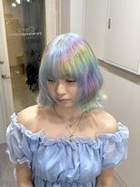 シェイロ(Cielro) プリズムレインボーカラー×水色カラー