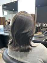 クリック 辰巳店(CLiC)&nbsp;透明感グレージュ×くびれレイヤーミディ