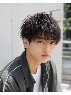 メンズバグズ(MEN's Baguz) 無造作ウェーブ韓国風マッシュ束感メンズパーマ