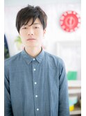 流し前髪で優し気に…メンズマッシュショート(miq阿佐ヶ谷)