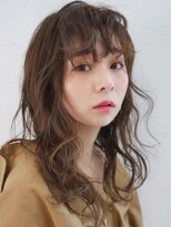 アース 五反田店(HAIR&MAKE EARTH) うざバングが可愛いロングスタイル