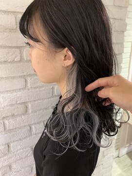 ロンド 表参道店(Lond) 学生さん必見！大人気＊インナーカラーシルバー＊セミディ＊