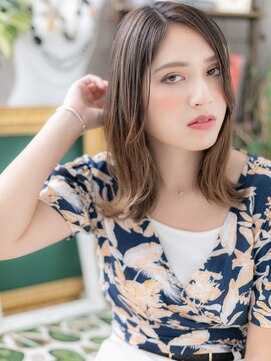 カバーヘア ブリス 戸田公園西口店(COVER HAIR bliss) アシンメトリーグラデーションカラー小顔a戸田公園20代30代40代