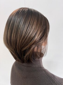 ナナナ パレナ 宝塚店(nanana parena) 白髪カバーハイライト*モカブラウンショート