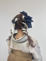 ベルクープス 天王寺店(Belle Coupes) 【BelleCoupes】袴レース襟帯 卒業式 ツインテール ビッグリボン