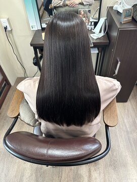 ライフ 四条畷店(Lyfe) パープルグレージュ_チェリーブラウンフェミニンロング_235