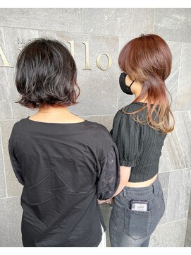 メゾン アヴァロ(Maison Avallo) パーマスタイルボブとウルフスタイル
