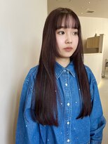 イノセントヘア(innocent.hair) 暖色カラー　カシスカラー