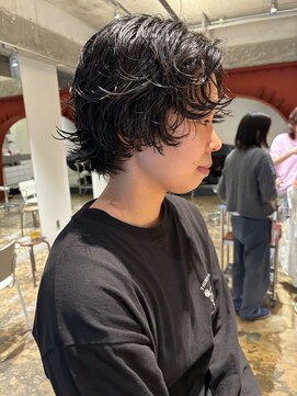 ハマモト ショートボブなパーマ