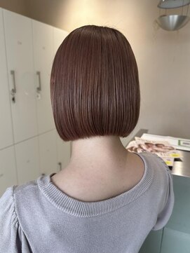 フィグバイアルテフィーチェ(fig by artefice) ナチュラルベージュ×丸みボブ