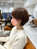 ネイロ 北千住(NeiRo) 小顔ショートボブハイライトカラー大人ショートカット白髪染め