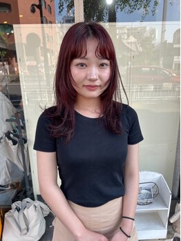 ミニム ヘアー(minim hair)の写真/《池下徒歩３分》印象を大きく左右する顔周り…トレンドのレイヤーカットで結んでもおろしても可愛い髪へ♪