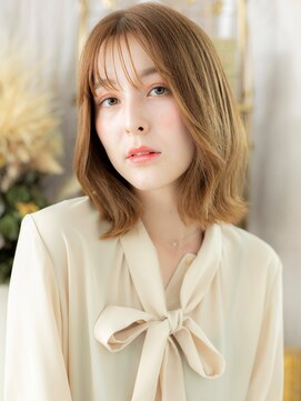 カバーヘア ブリス 戸田公園西口店(COVER HAIR bliss) ハイトーンカラー透けバングくびレイヤーa戸田公園10代20代30代