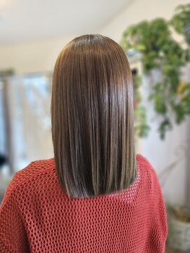 リットヘアーワークス(Lit Hairworks) オリーブベージュ×ケラコラトリートメント