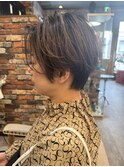 ふんわりショート ハンサムショート前髪なし20代30代40代 カラー