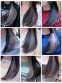 20代30代大人可愛い裾カラーピンクベージュインナーカラー