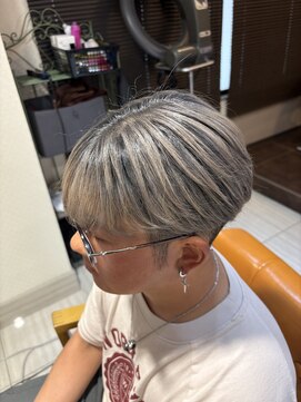 ルフュージュ バイ プロデュース 相模大野店(Refuge by Produce) メンズ/バレイヤージュ/マッシュ