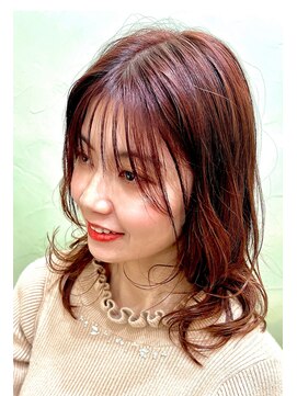 ヘアー カフェ コトノハ(hair cafe kotonoha) 【コトノハ】20代30代40代大人フェミニンピンクカヘアー秋色