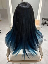 ルシエバイファブリック(Lucie by fabrique) ブルーブラック×ターコイズブルー