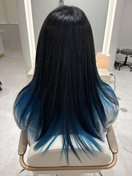 ルシエバイファブリック(Lucie by fabrique) ブルーブラック×ターコイズブルー