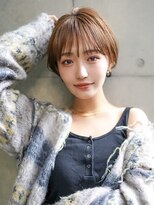 ギークス(GEEKS) 【GEEKS渋谷】シースルーマッシュ/襟足短め/マロンベージュ/小顔