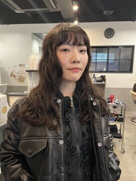 ドッグスター(dog star) ロングパーマニュアンスパーマくせ毛風パーマ登戸向ヶ丘遊園