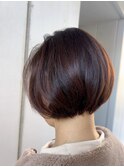 50代60代　コンパクトなショートボブ2601