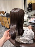 ラベンダーブラウン　ブラウンカラー　艶カラー