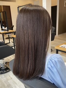 アトリエコア(Atelier Coa) 太白区ブリーチなしダブルカラー顔周りレイヤーカット髪質改善