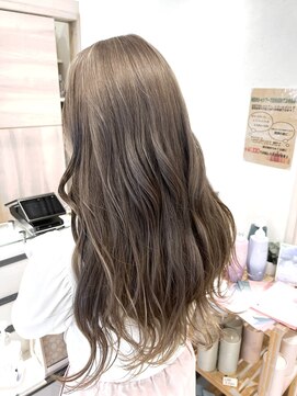 ネオリーブサイン 大森店(Neolive sign) 透明感◎色落ちも楽しめるアッシュグレージュ ブリーチ1回 大森