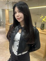 ローレン(LOREN)&nbsp;イメチェン/ホワイトブロンド/外ハネボブ/ワイドバング/栄/久屋